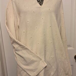 Jones New York Cream Sweater